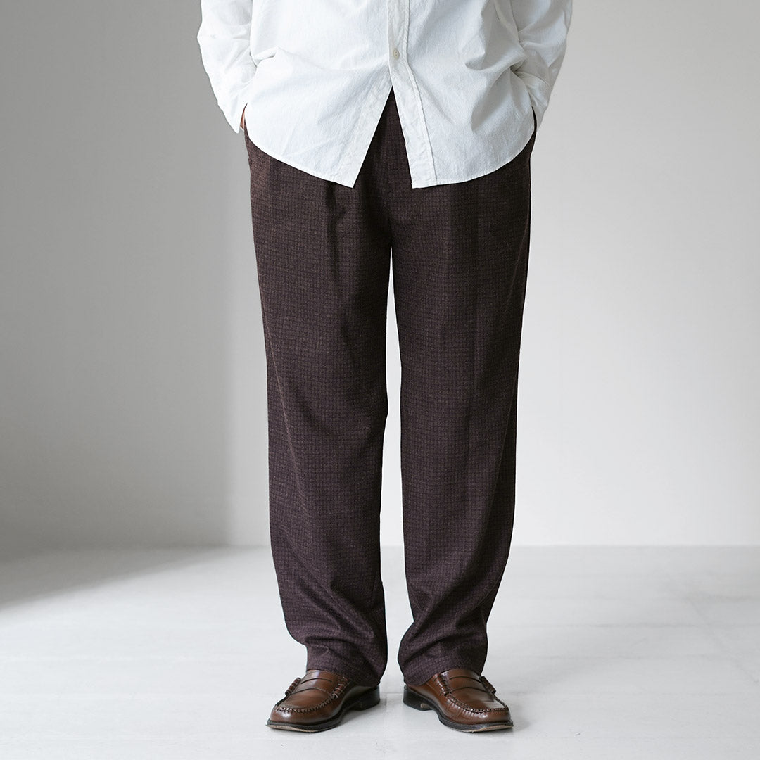 FANTASTICDAYS / Pantalon facile en tweedy en laine de polyester recyclé