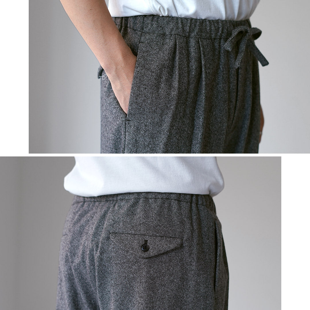 FANTASTICDAYS / Pantalon facile en tweedy en laine de polyester recyclé