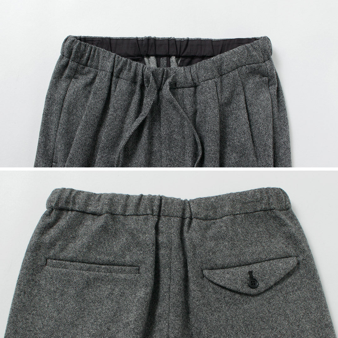 FANTASTICDAYS / Pantalon facile en tweedy en laine de polyester recyclé
