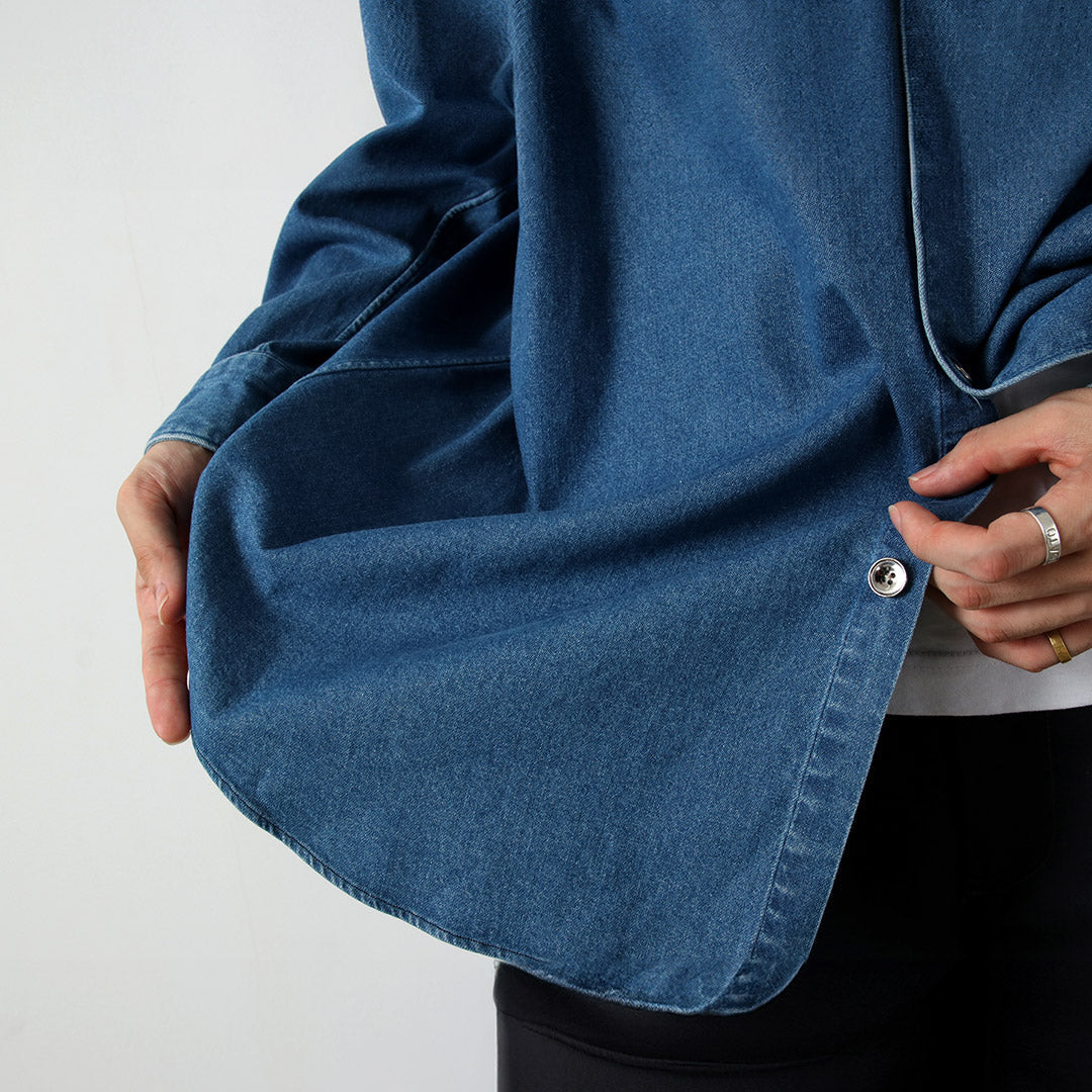 FUJITO / Chemise grande taille en denim 8oz