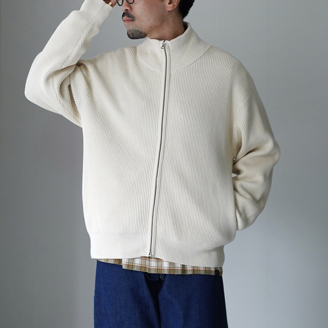 UNDYED / Organic Cotton Ribbed Driver's Knit