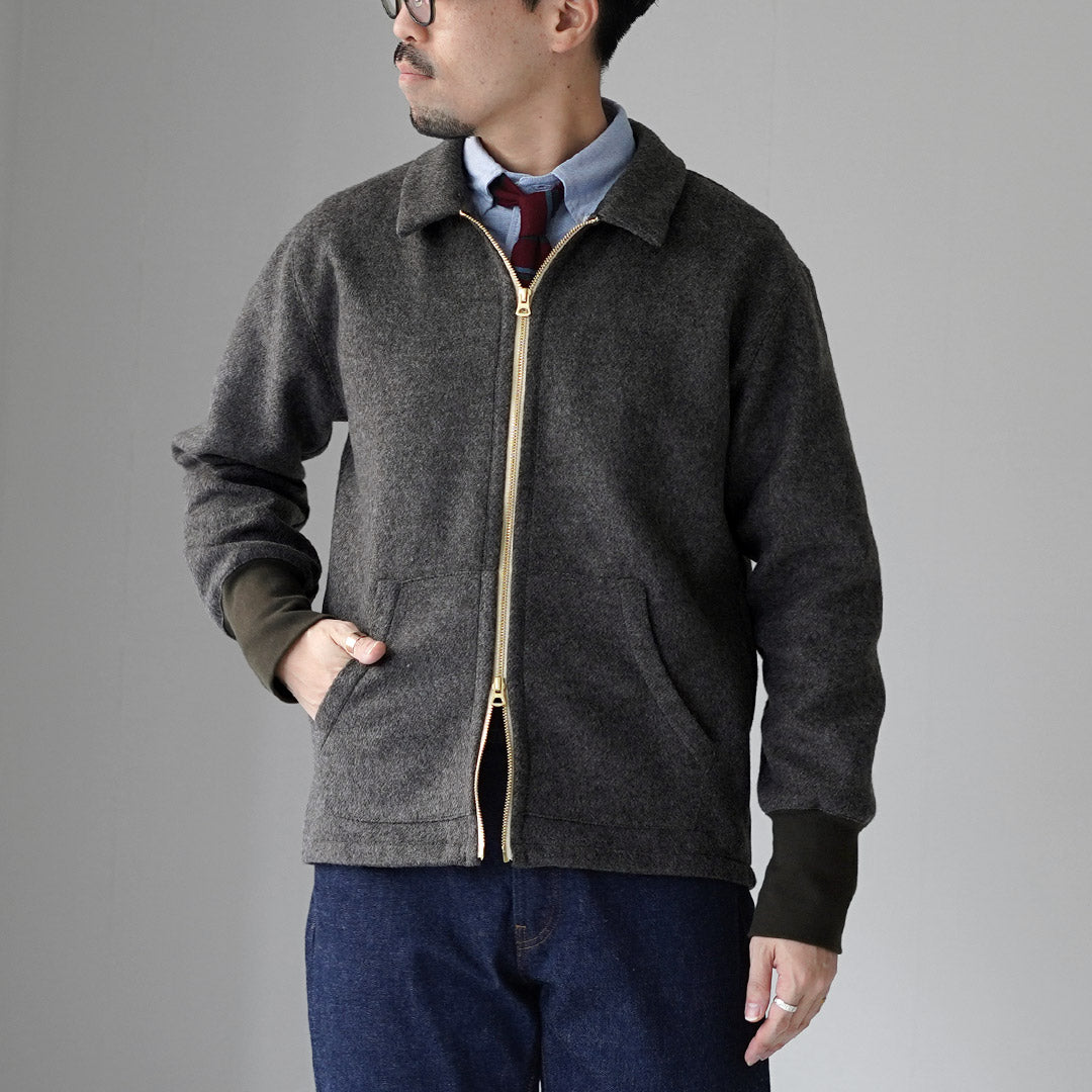 RE MADE IN TOKYO JAPAN / Wool Melton Zip Blouson