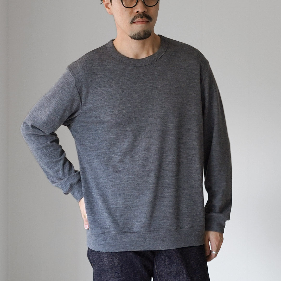 RE MADE IN TOKYO JAPAN / Dress Wool Knit Crew Relaxed Fit