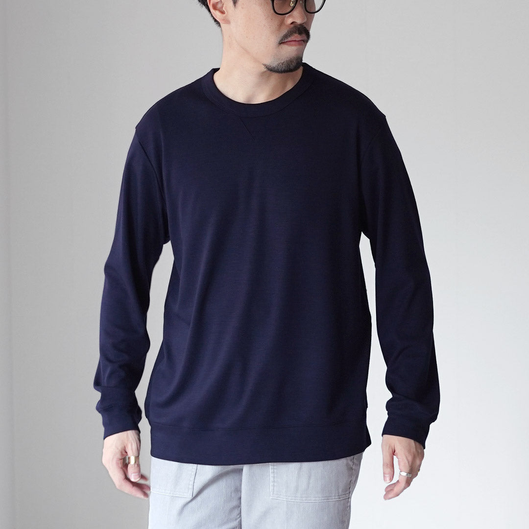RE MADE IN TOKYO JAPAN / Dress Wool Knit Crew Relaxed Fit