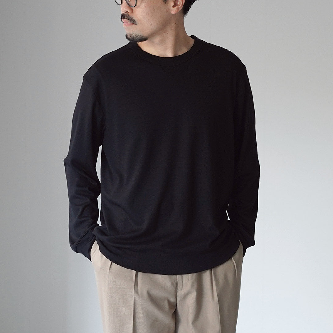 RE MADE IN TOKYO JAPAN / Dress Wool Knit Crew Relaxed Fit