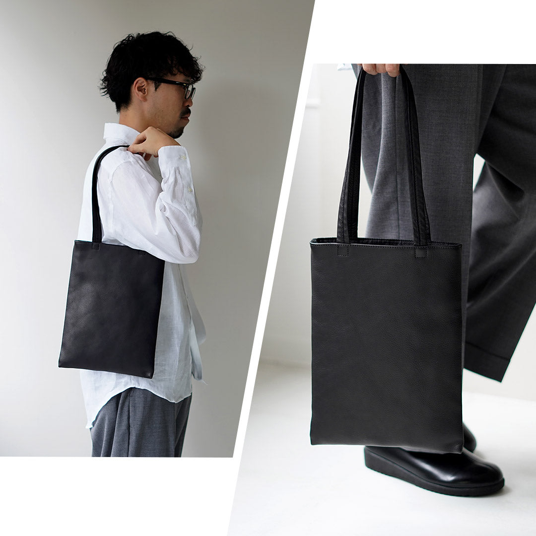 MR.OLIVE / IMPERMA-LEATHER 扁平托特包 M