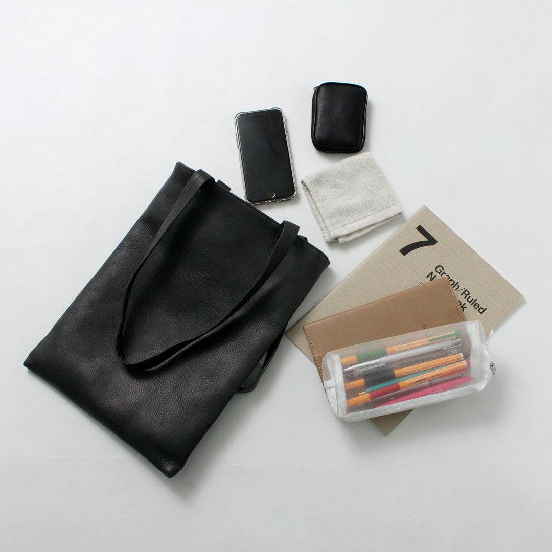 MR.OLIVE / IMPERMA-LEATHER 扁平托特包 M