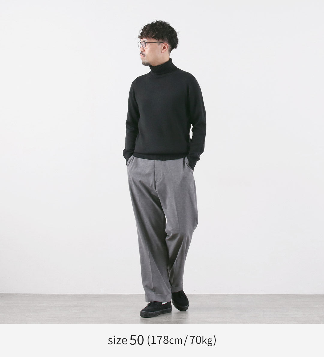 RINASCENTE / 7G 이탈리안 캐시 울 터틀넥 니트