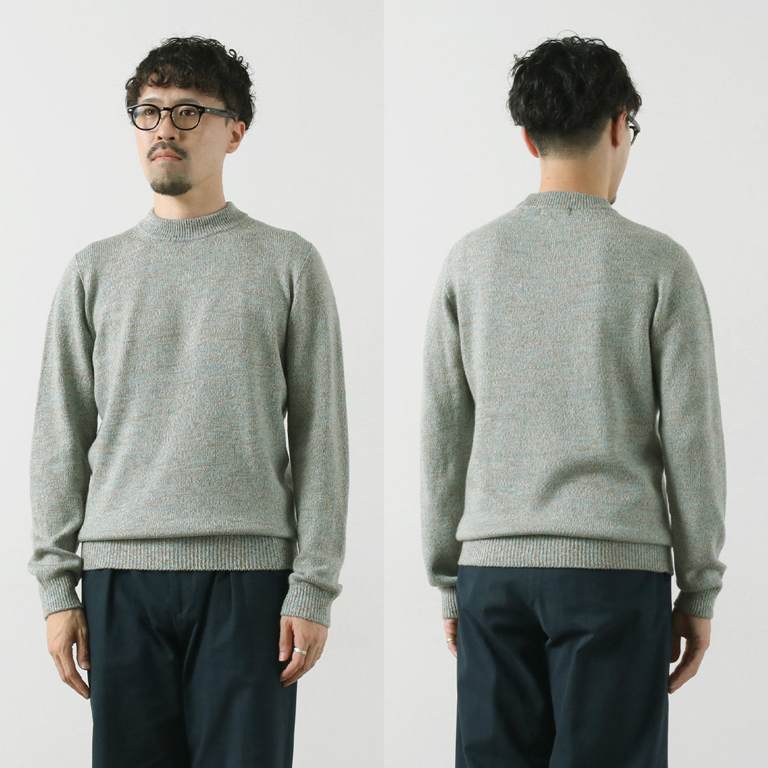 RINASCENTE / Tejido italiano con cuello simulado en mezcla de lana cashmere