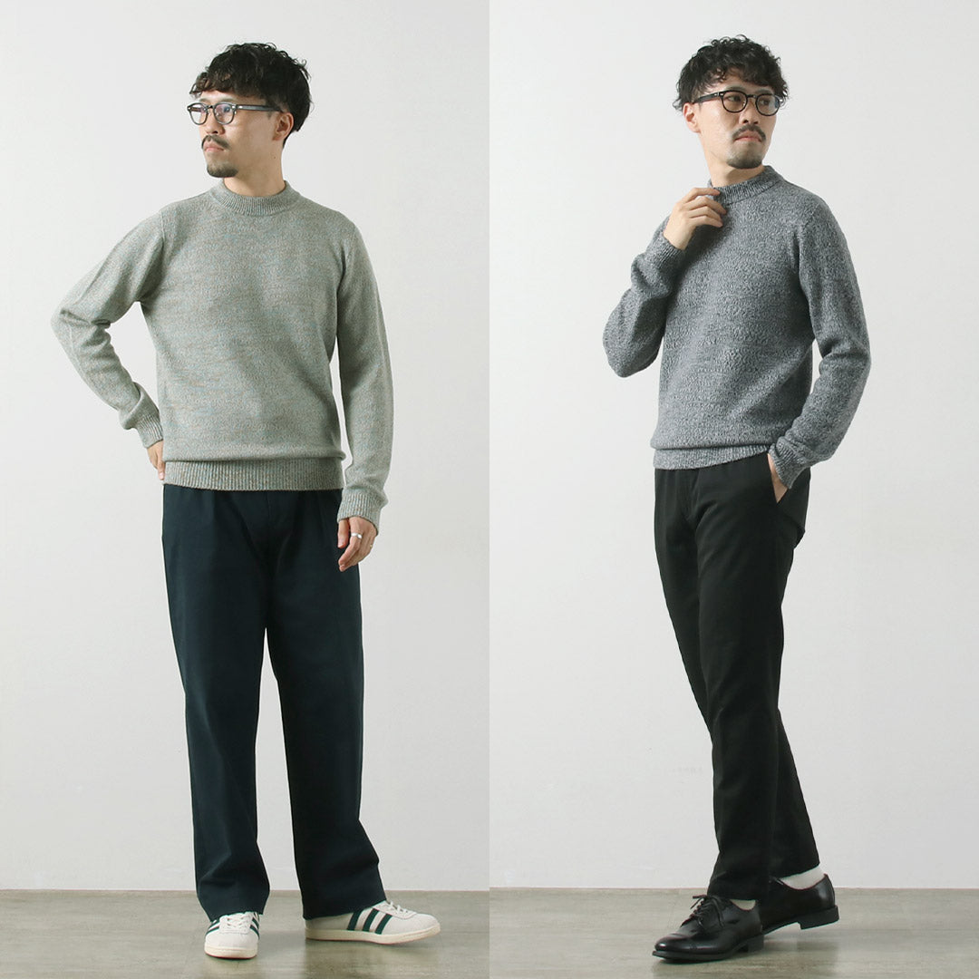 RINASCENTE / Tejido italiano con cuello simulado en mezcla de lana cashmere