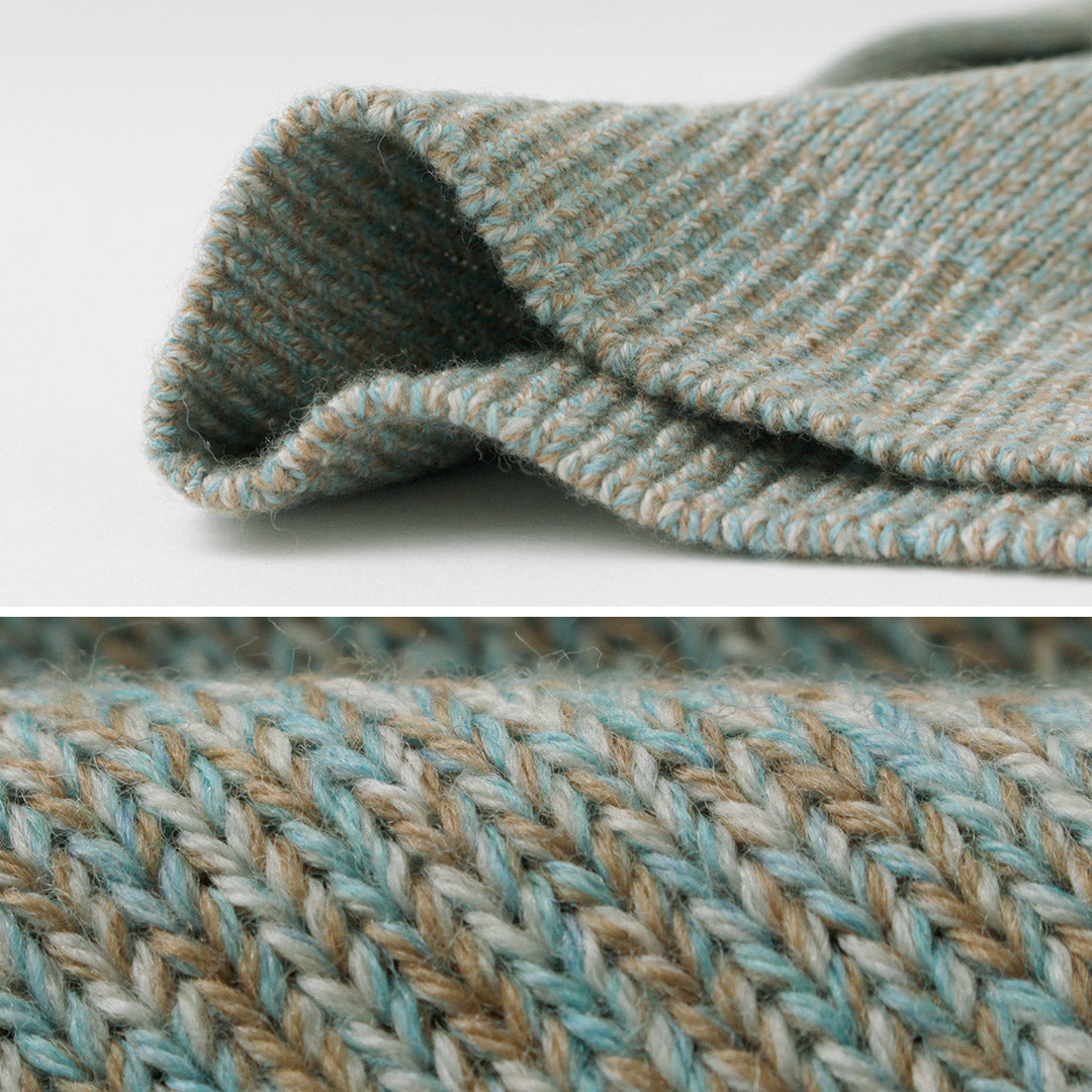 RINASCENTE / Tejido italiano con cuello simulado en mezcla de lana cashmere