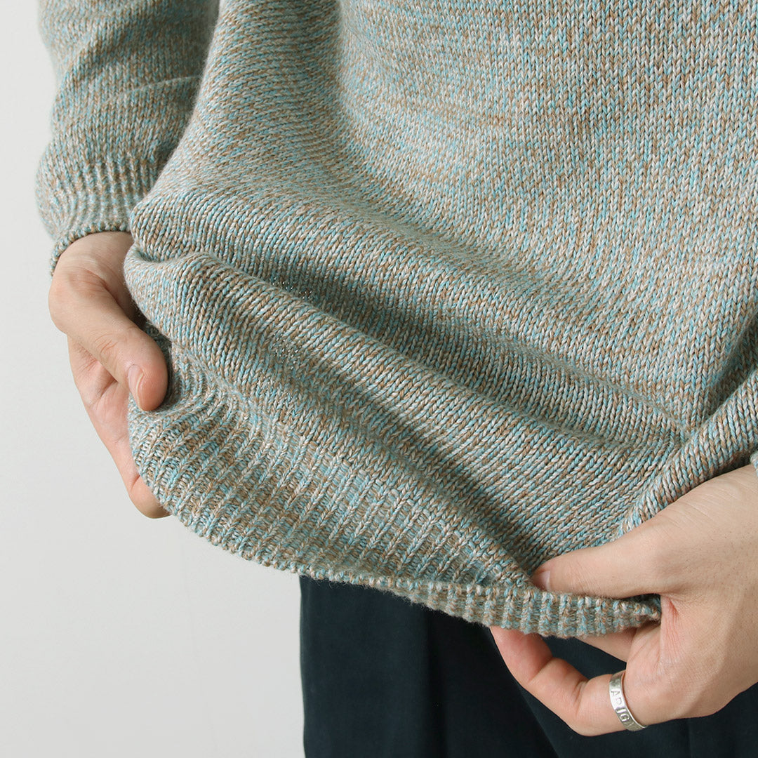 RINASCENTE / Tejido italiano con cuello simulado en mezcla de lana cashmere