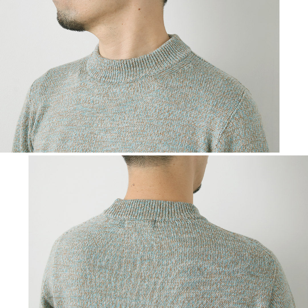 RINASCENTE / Tejido italiano con cuello simulado en mezcla de lana cashmere