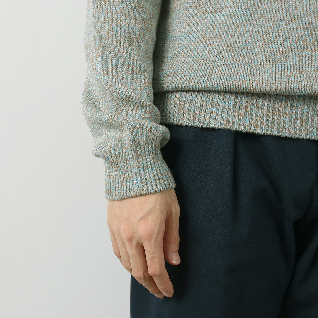 RINASCENTE / Tejido italiano con cuello simulado en mezcla de lana cashmere