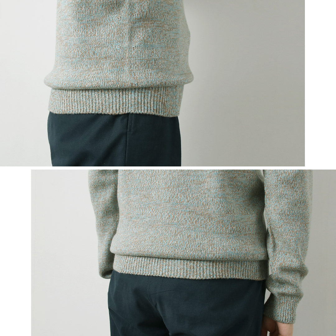 RINASCENTE / Tejido italiano con cuello simulado en mezcla de lana cashmere