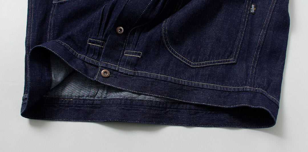 GOHEMP / Chaqueta vaquera de 3 pliegues de 9 oz