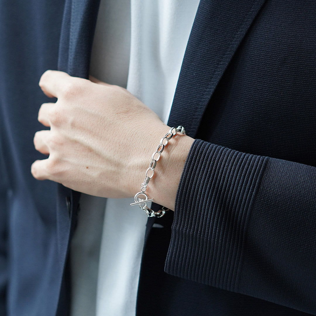 TMW / Bracelet à chaîne câblée en argent sterling