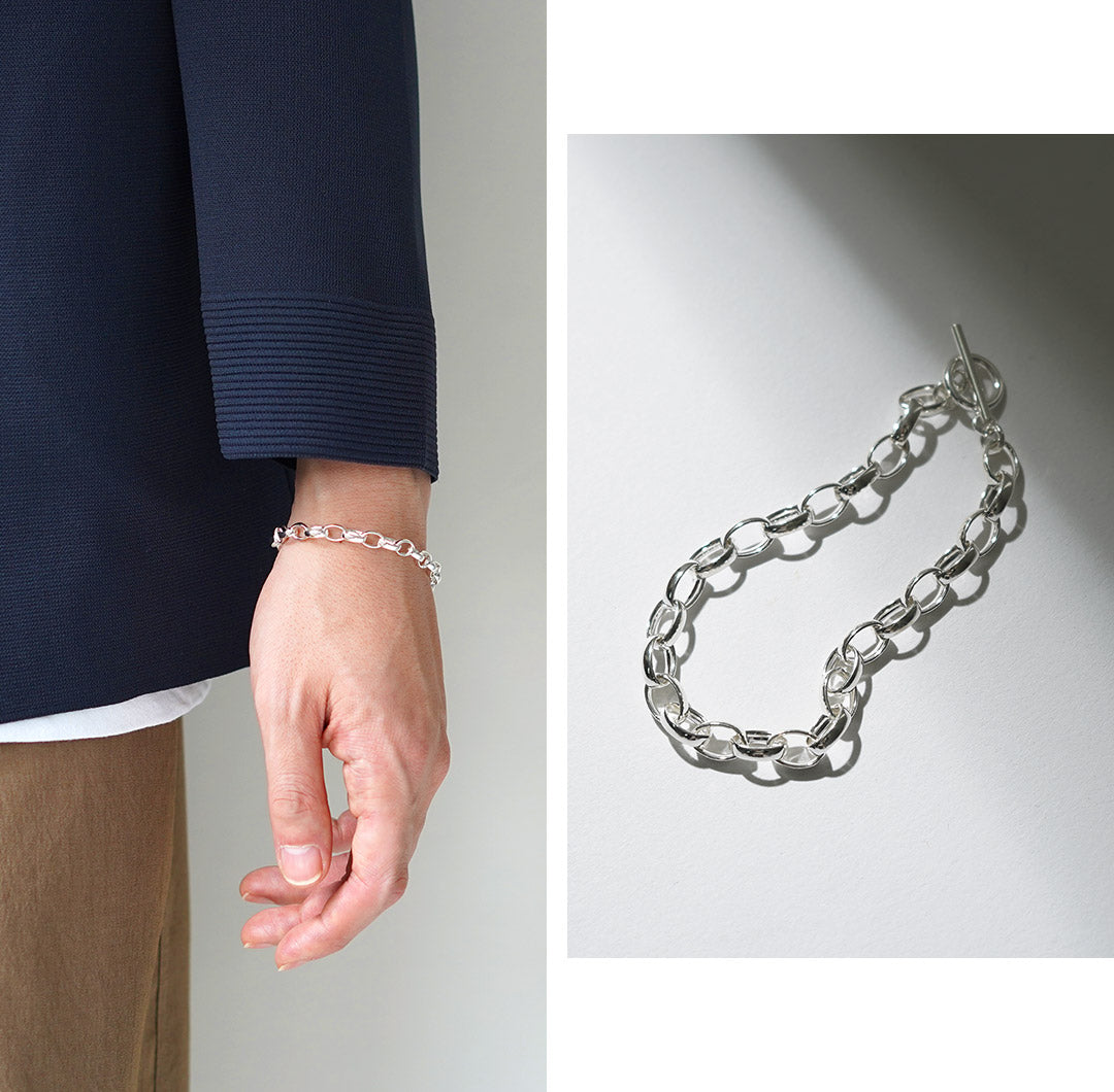 TMW / Bracelet à chaîne câblée en argent sterling