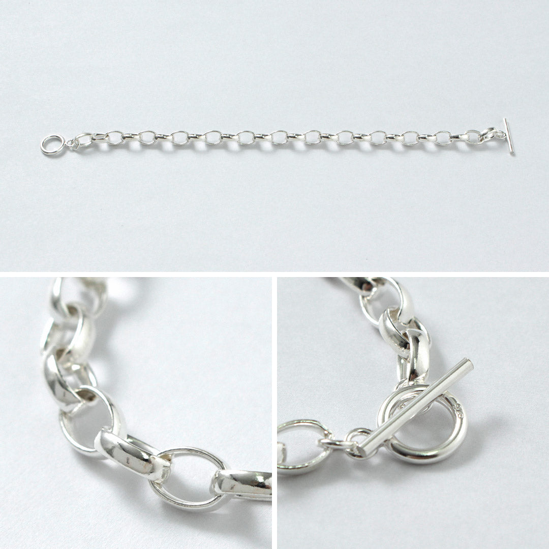 TMW / Bracelet à chaîne câblée en argent sterling
