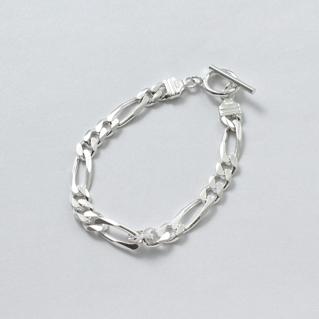 TMW / Bracelet chaîne Figaro en argent sterling