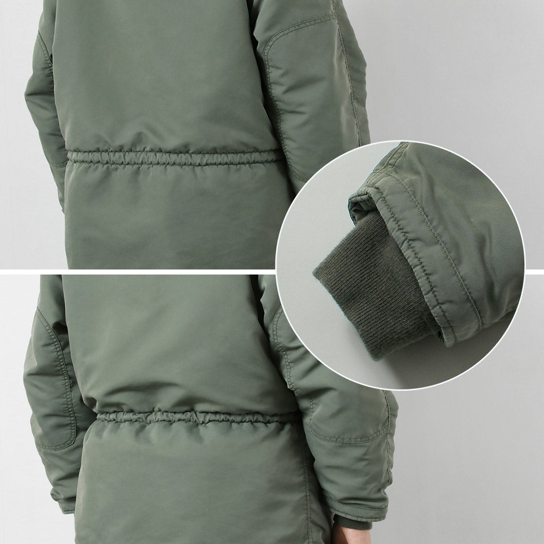 REMI RELIEF / Veste en fourrure écologique N-3B en sergé de nylon recyclé