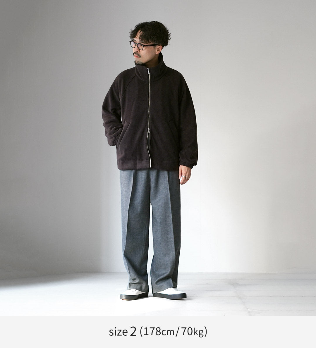BASISBROEK / HERNEN Blouson zippé en polaire