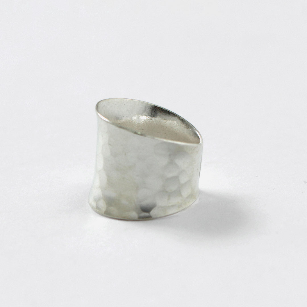 phaduA / Karen Silver Hammered Ring