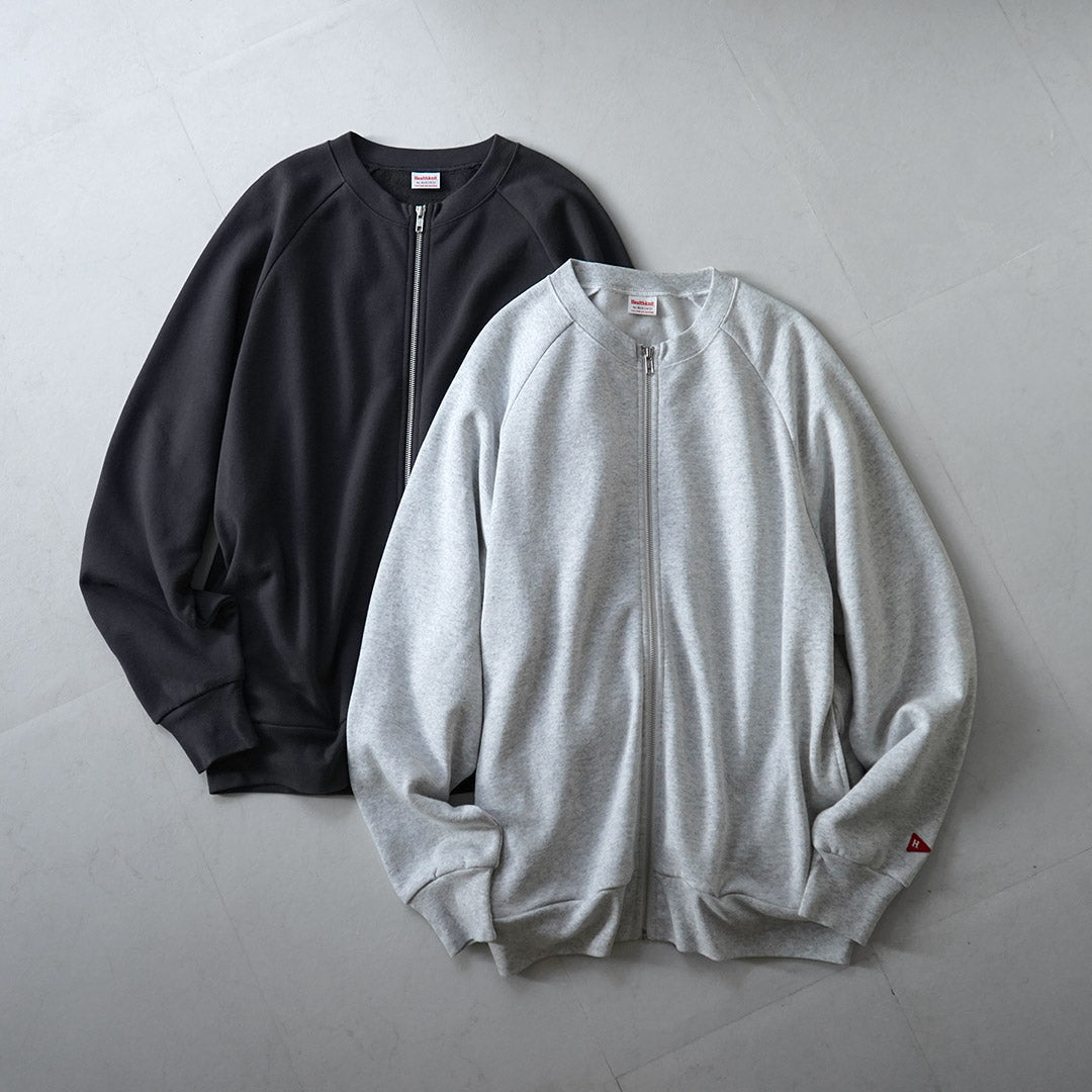 HEALTHKNIT / 经典毛衣圆领拉链开衫