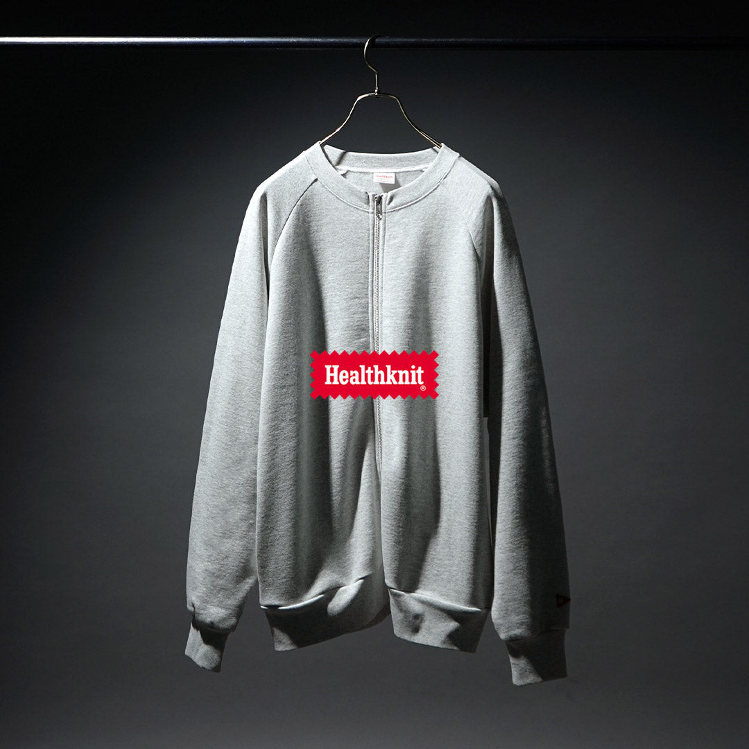HEALTHKNIT / 经典毛衣圆领拉链开衫