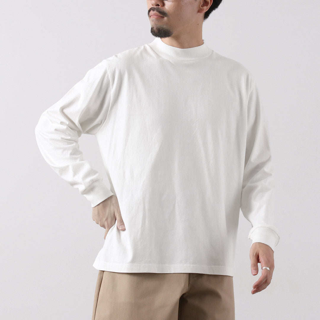 HEALTHKNIT / US Cotton Universal Mock Neck Long-Sleeve T-Shirt