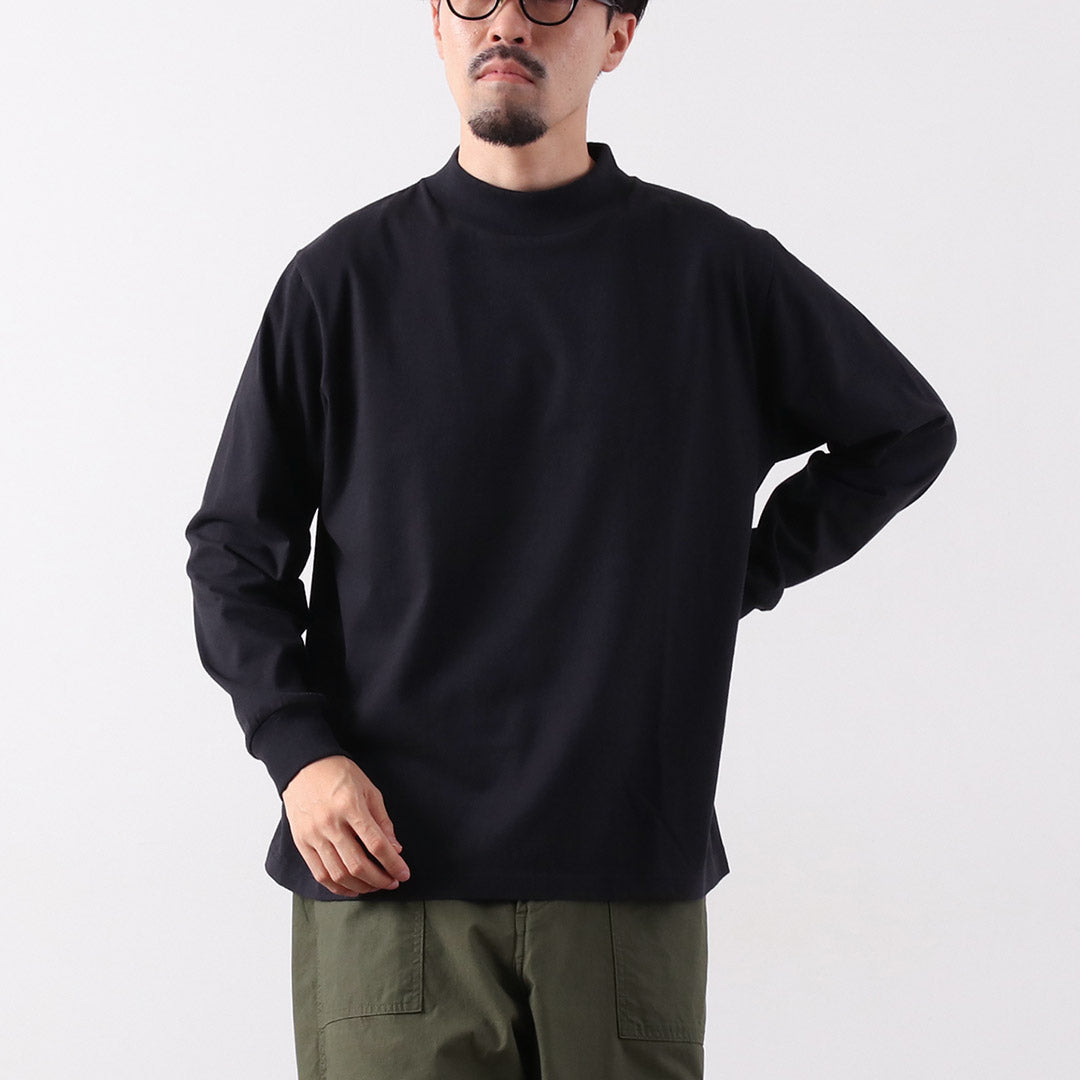 HEALTHKNIT / US Cotton Universal Mock Neck Long-Sleeve T-Shirt