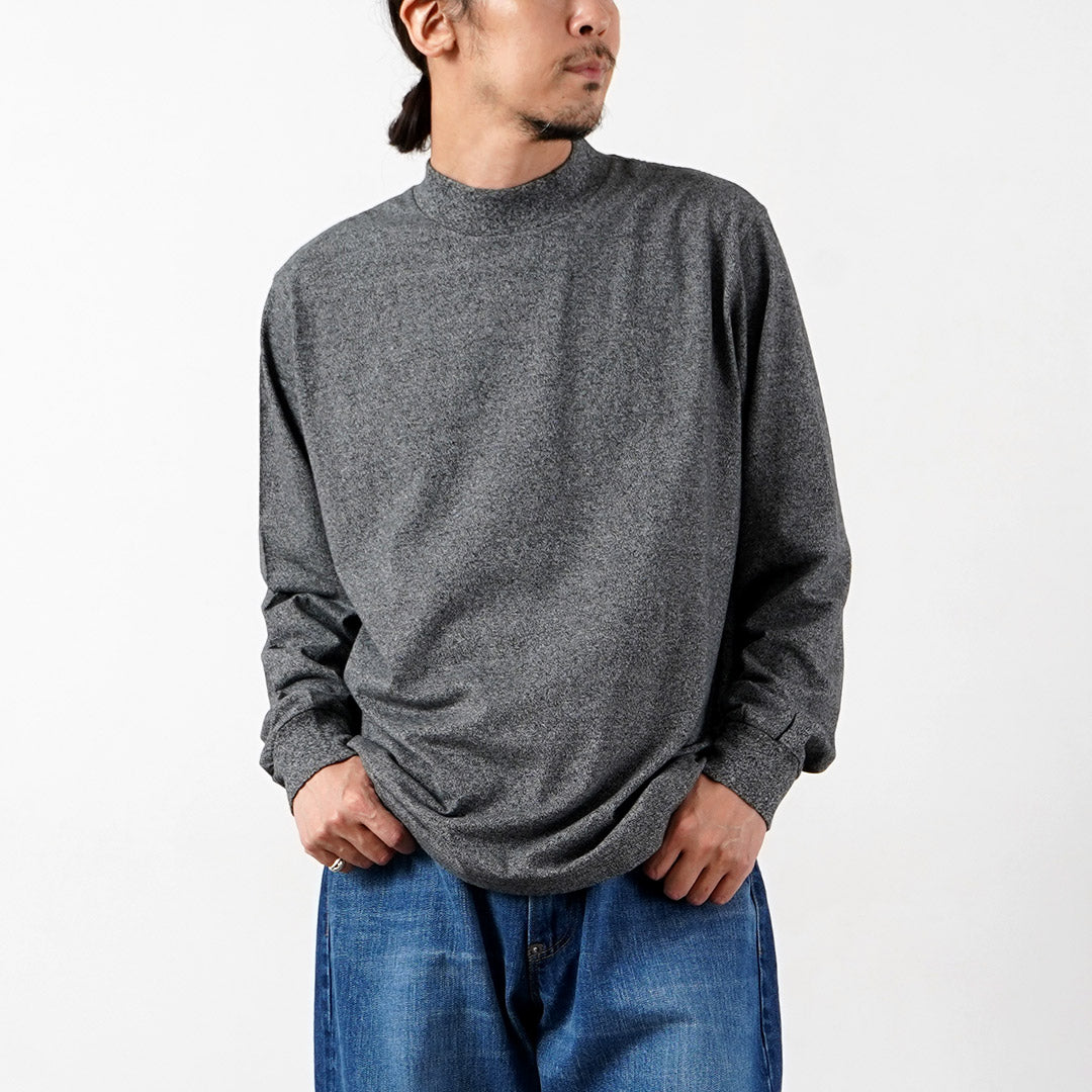 HEALTHKNIT / US Cotton Universal Mock Neck Long-Sleeve T-Shirt