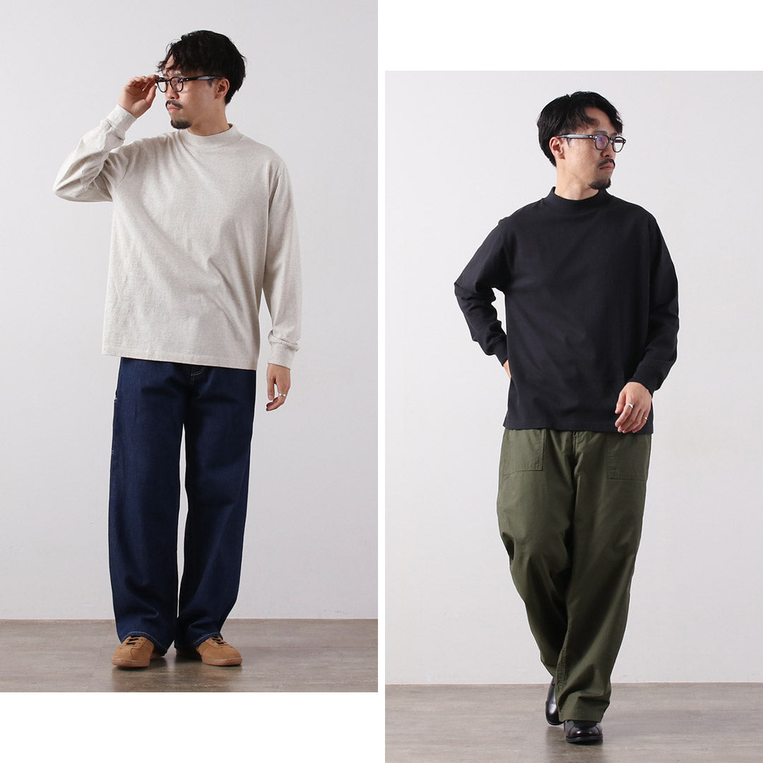 HEALTHKNIT / 美棉長袖小高領T卹