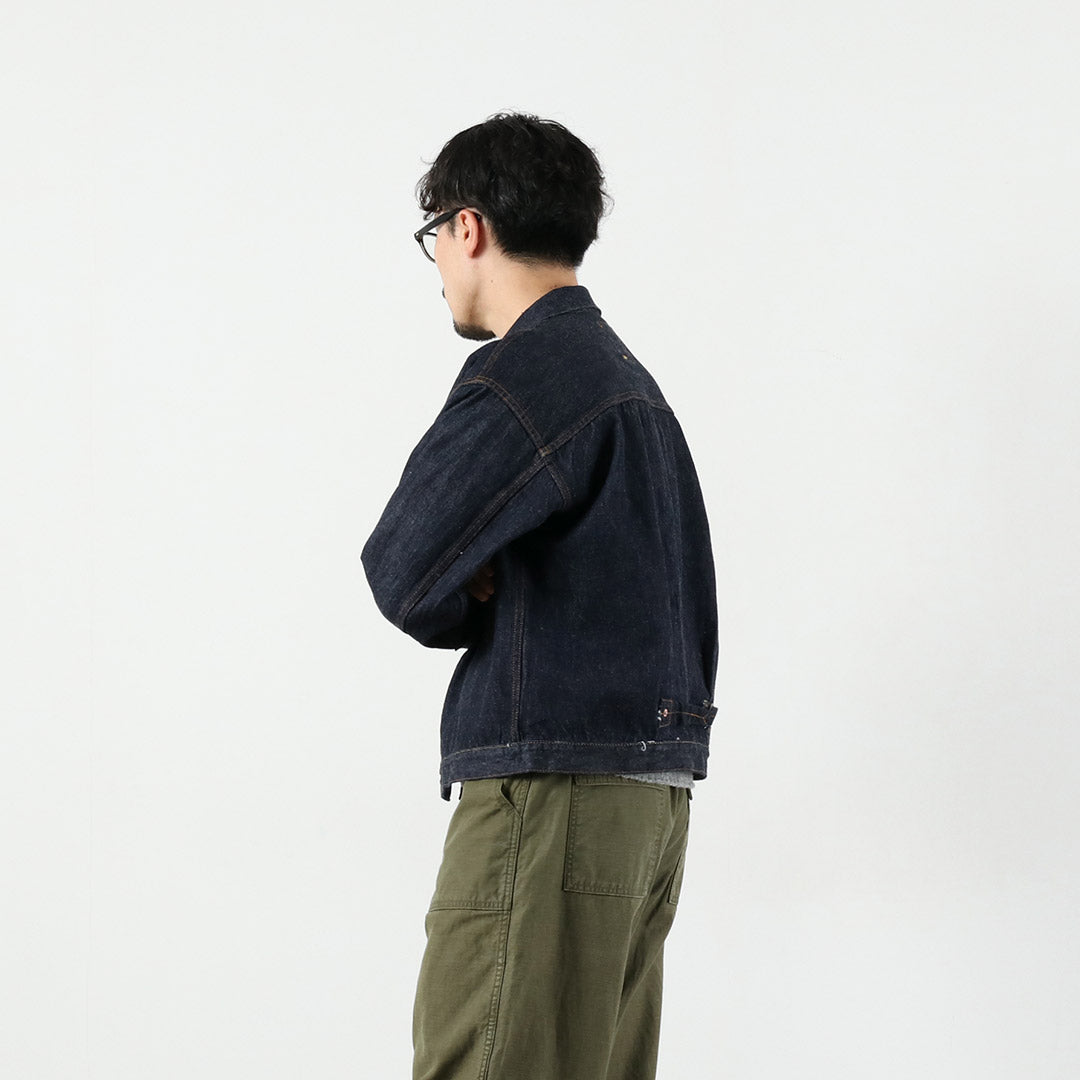 CANNE À SUCRE / Veste en jean 1er type 13,5oz - Modèle 1936 à dos fendu