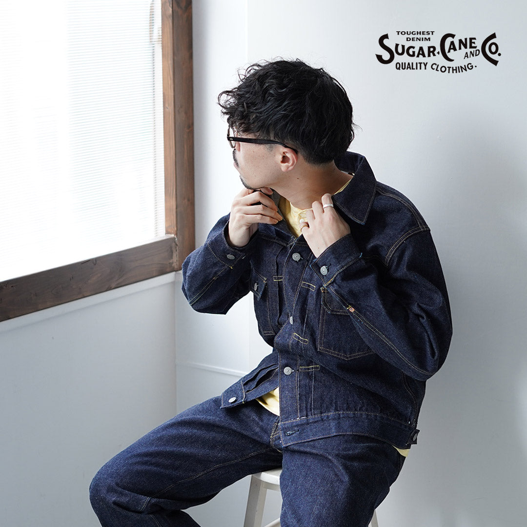 SUGAR CANE / 14.25oz 2nd Type 牛仔夾克 1953 型號