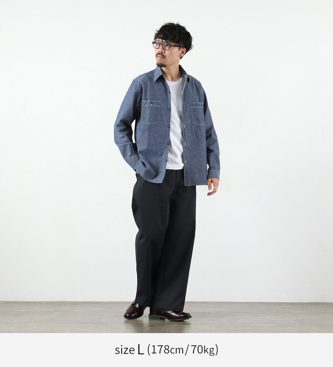 BUZZ RICKSONS / 샴브레이 워크 셔츠