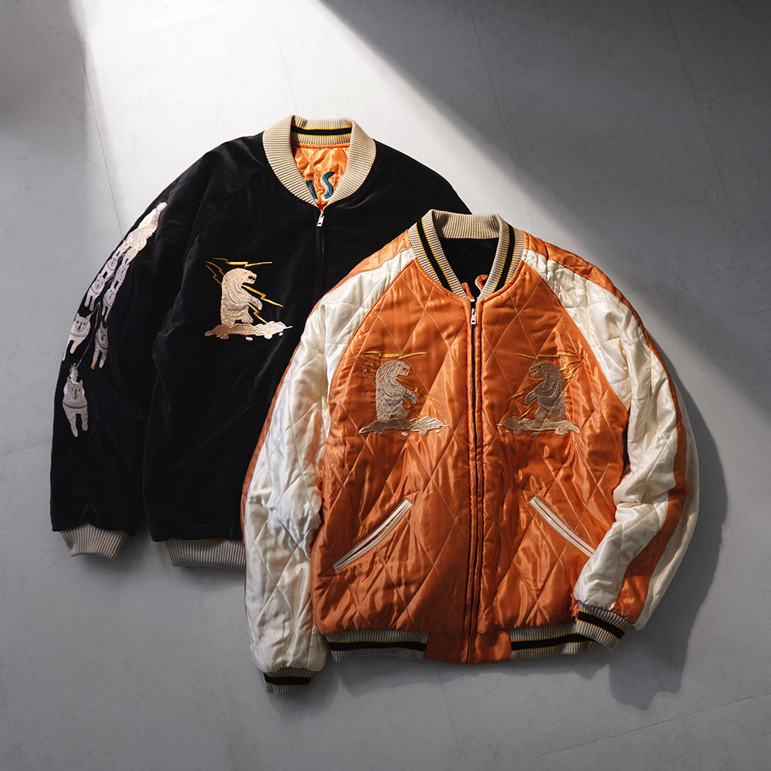 TAILOR TOYO / Veste souvenir matelassée en velours