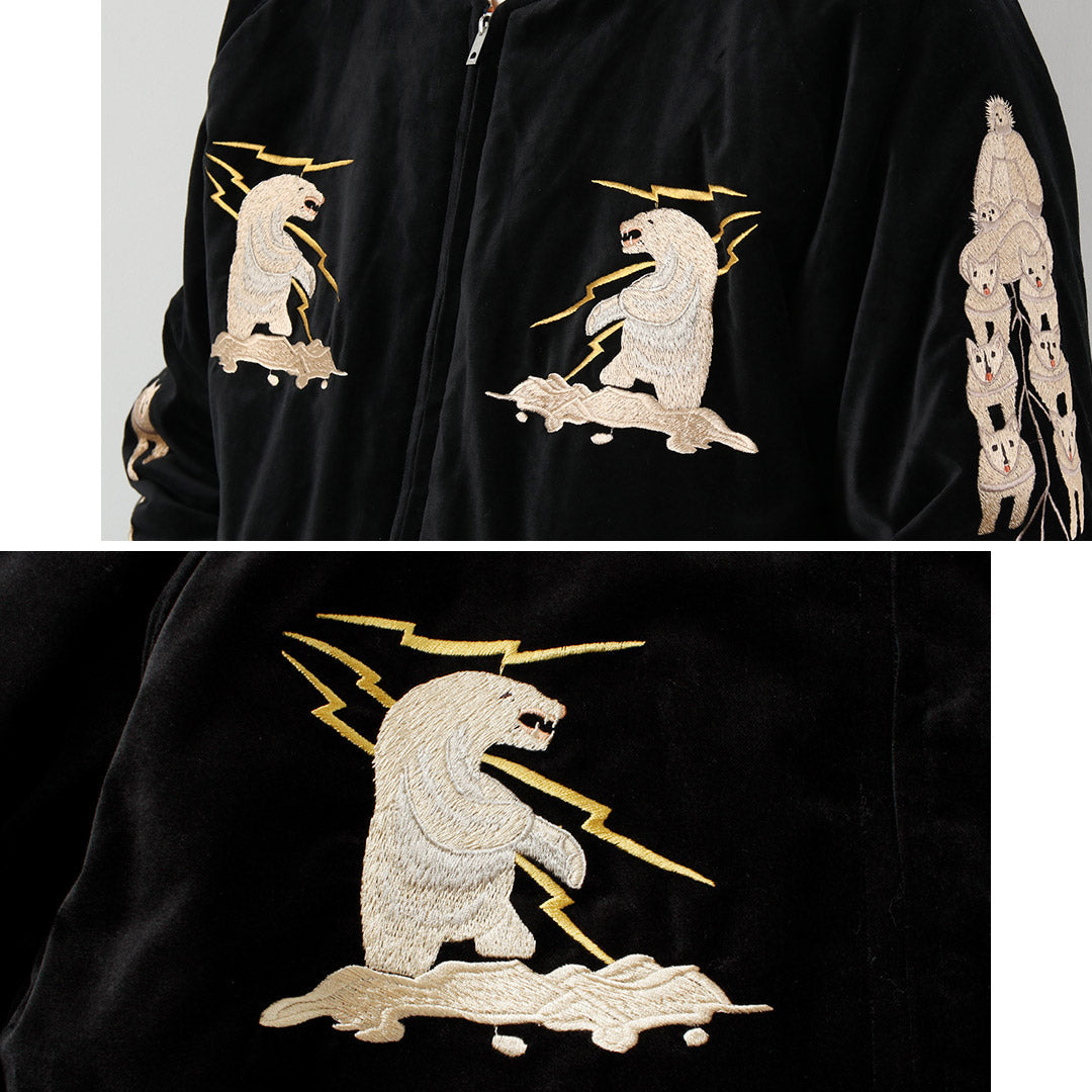 TAILOR TOYO / Veste souvenir matelassée en velours
