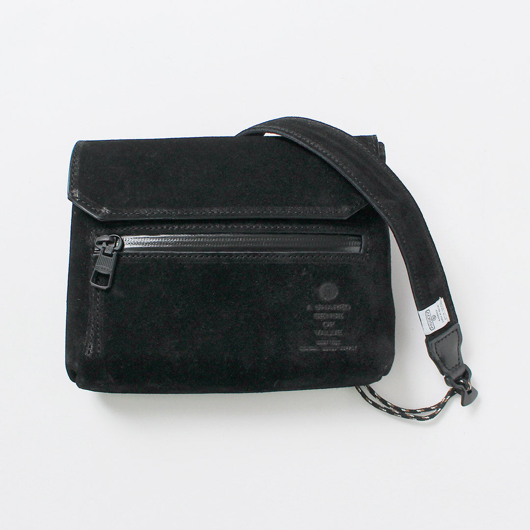 AS2OV / Water-Repellent Suede Sacoche Wallet