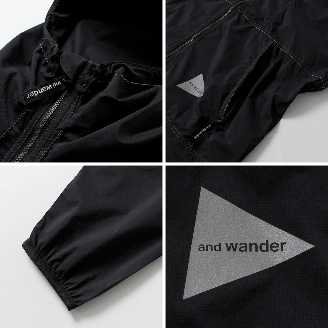 AND WANDER / AND WANDER Veste coupe-vent Pertex M