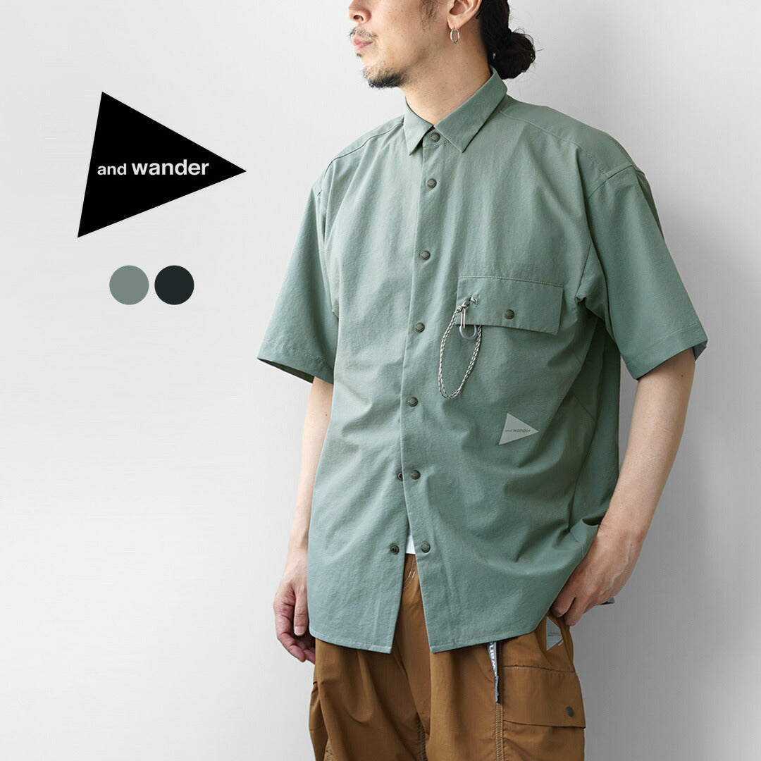 AND WANDER / 드라이 통기성 반팔 셔츠