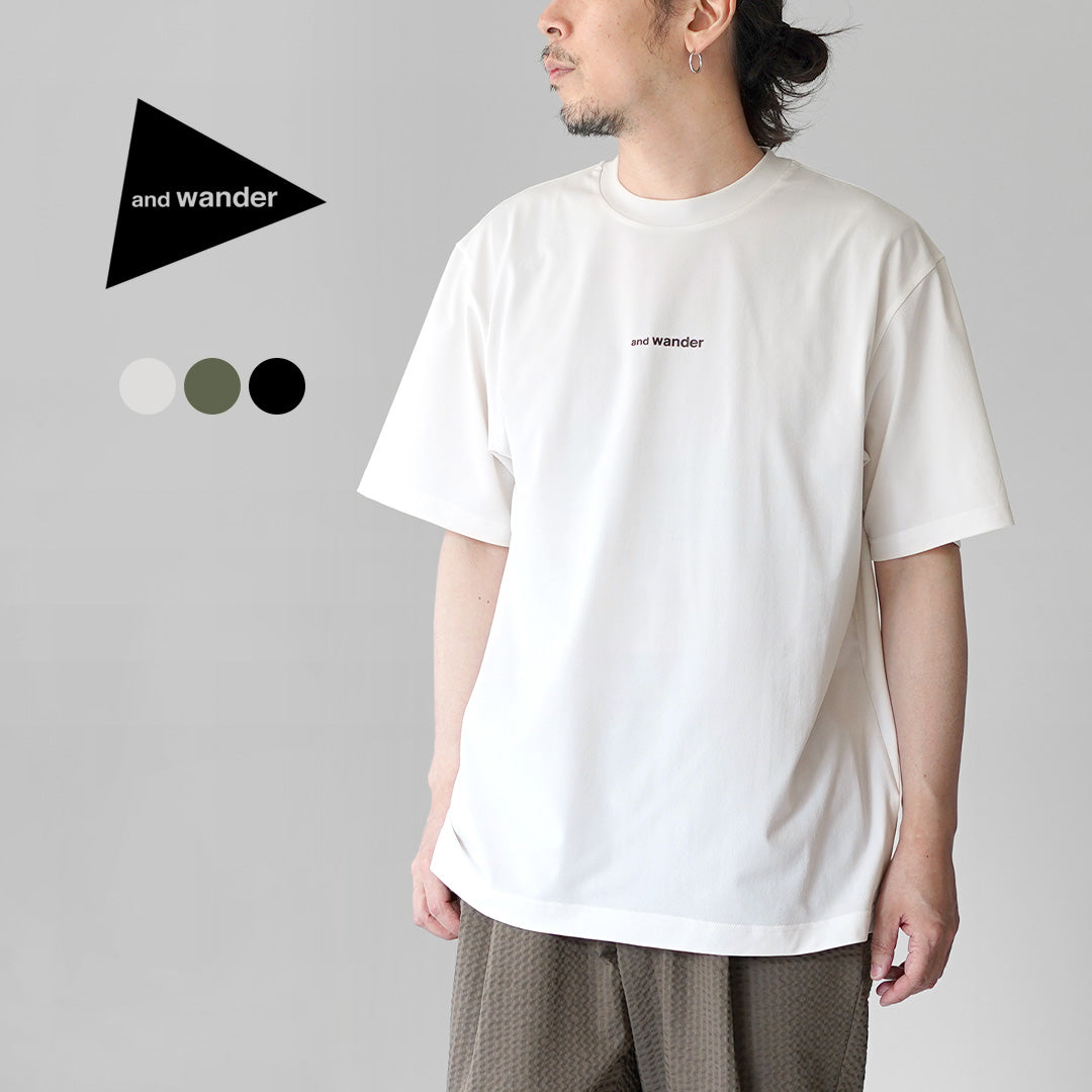 AND WANDER / 드라이 메쉬 티셔츠