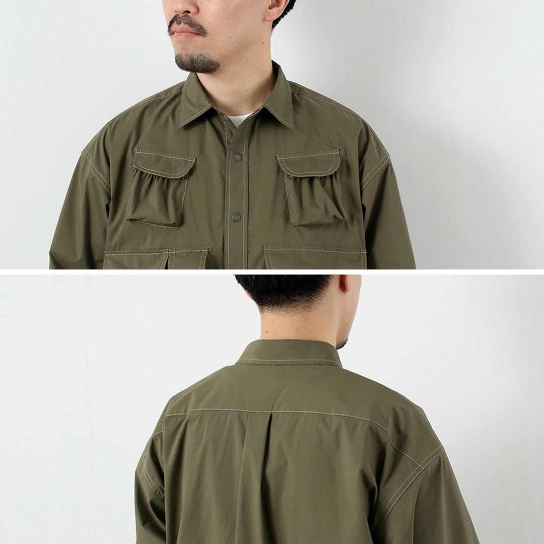 AND WANDER / Camisa Manga Larga Multibolsillos