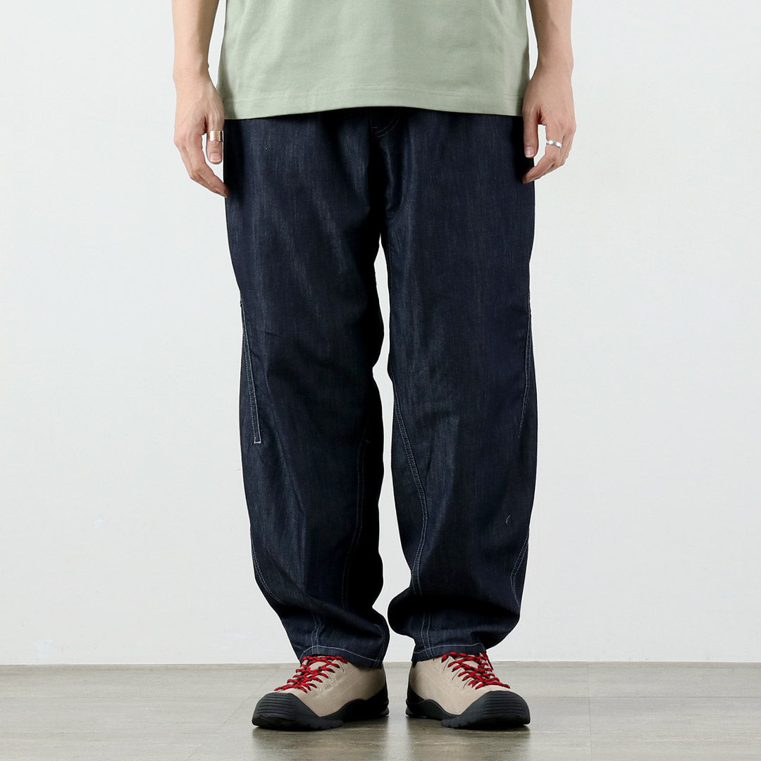 AND WANDER / Dry Easy Denim Wide Pants