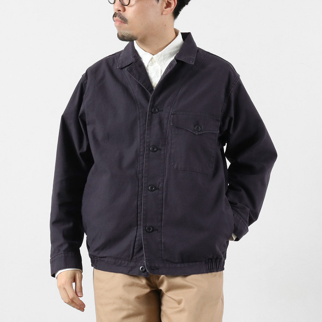 日本藍色牛仔褲 / 軍裝背緞夾克