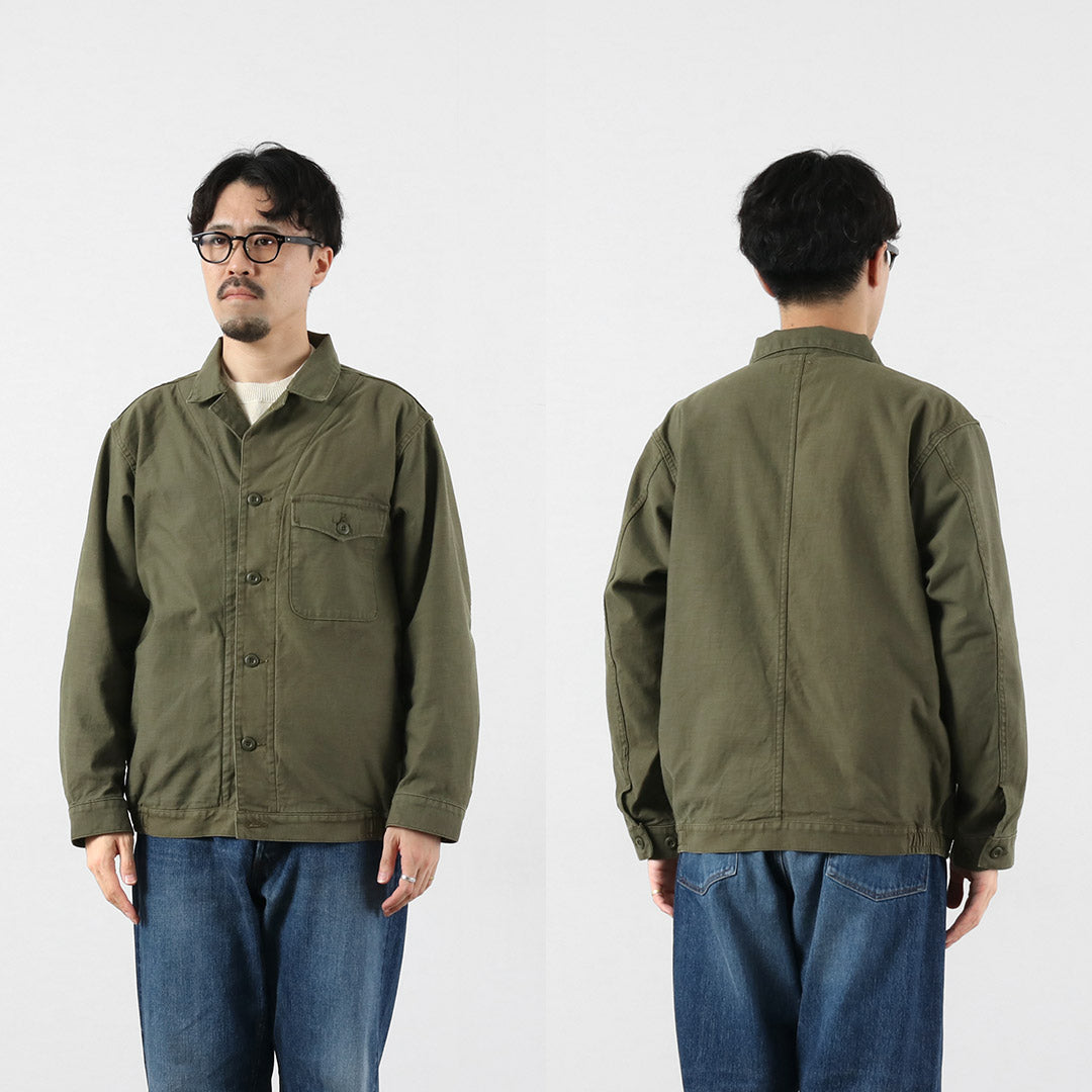 日本藍色牛仔褲 / 軍裝背緞夾克