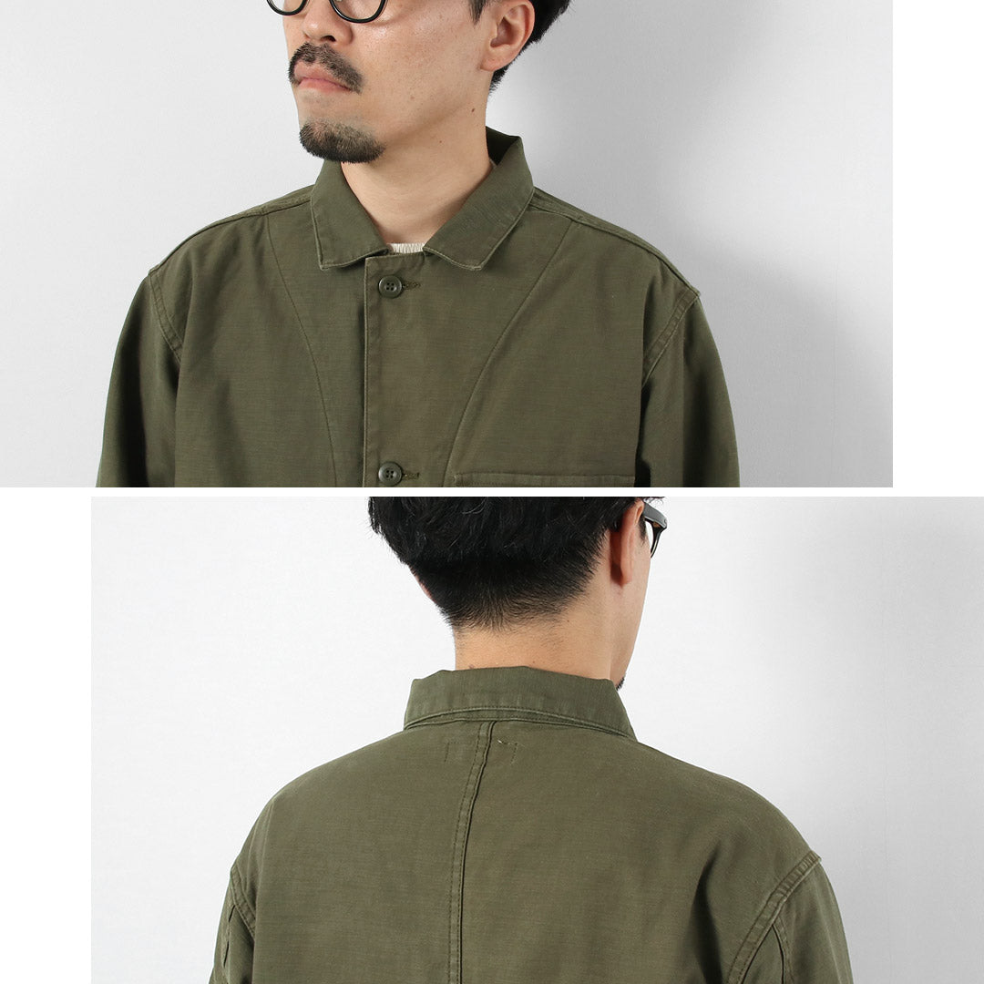 日本藍色牛仔褲 / 軍裝背緞夾克