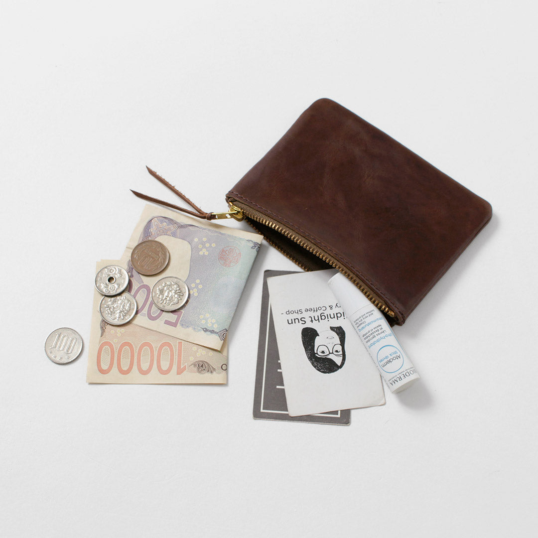 BUTTON WORKS / 크롬엑셀 가죽 파우치 지갑