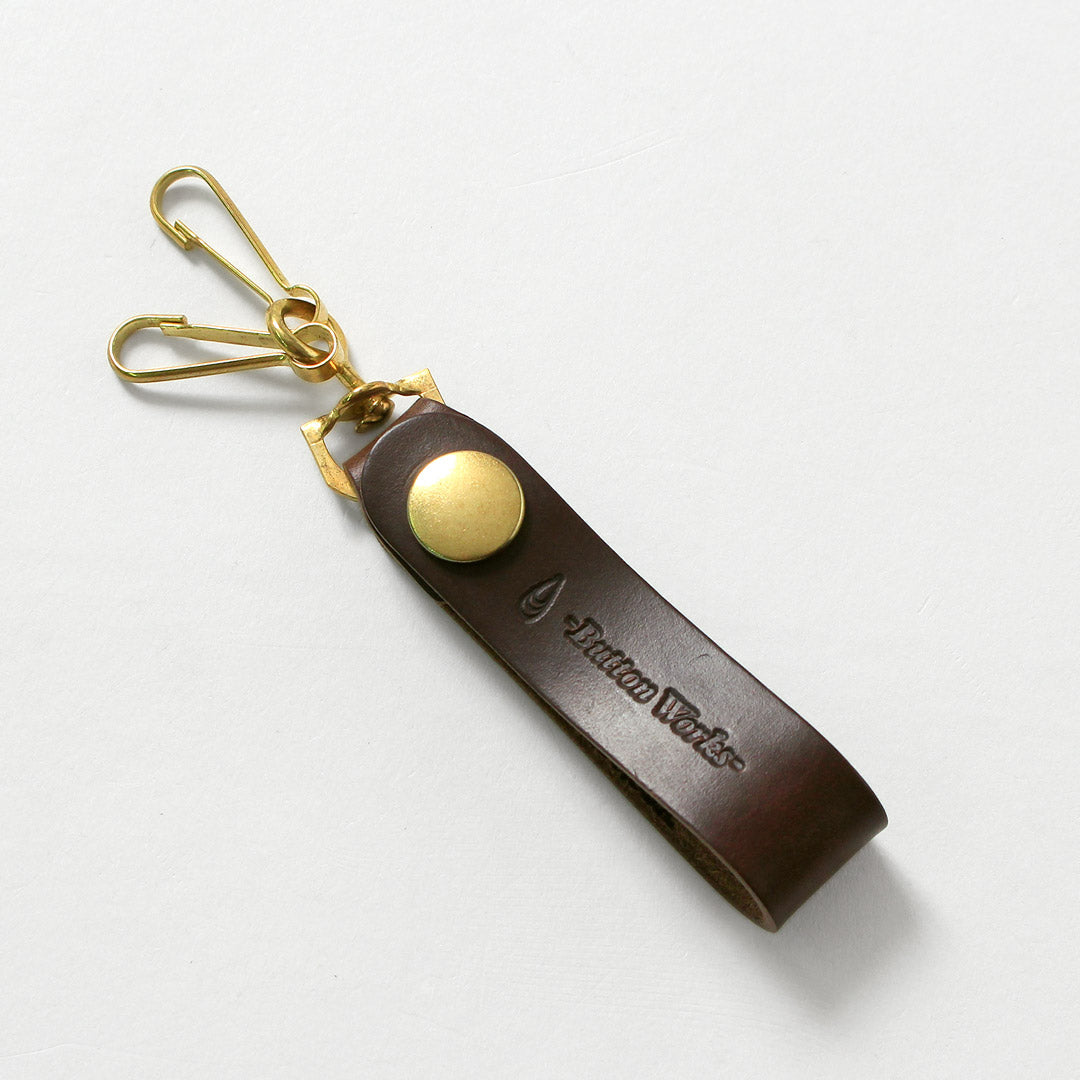 BUTTON WORKS / Chromexcel Leather Key Ring - North & Judd Anchor Hook