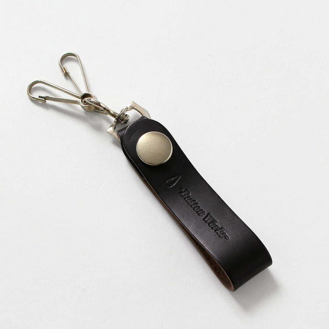 BUTTON WORKS / Chromexcel Leather Key Ring - North & Judd Anchor Hook